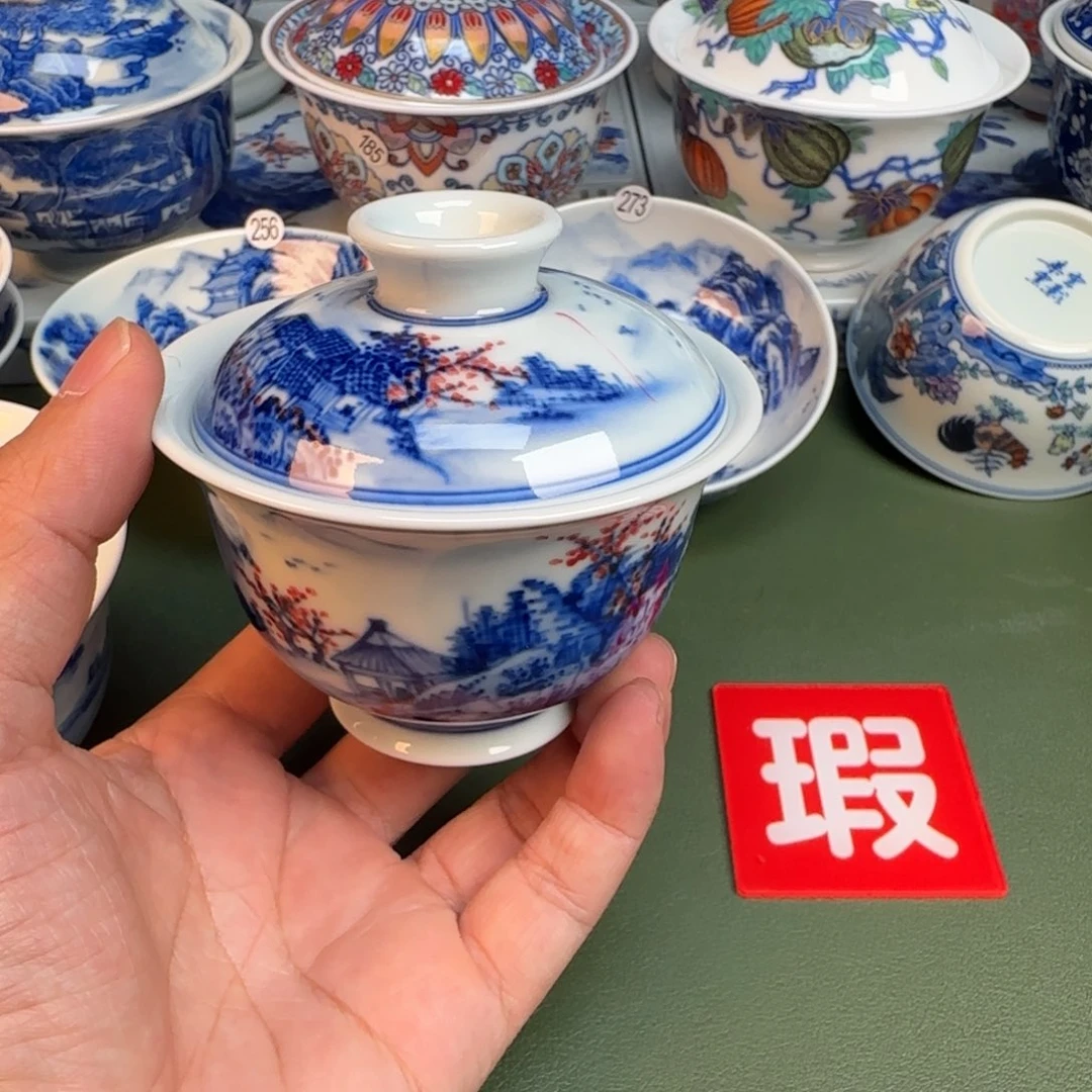 纯手工纯手绘茶具开片裂痕216