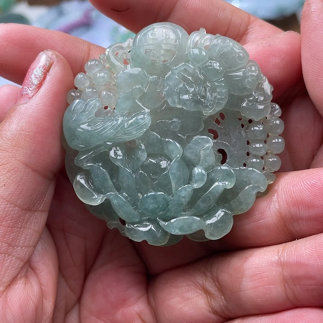 颈饰未镶嵌翡翠翡玉缘翡翠