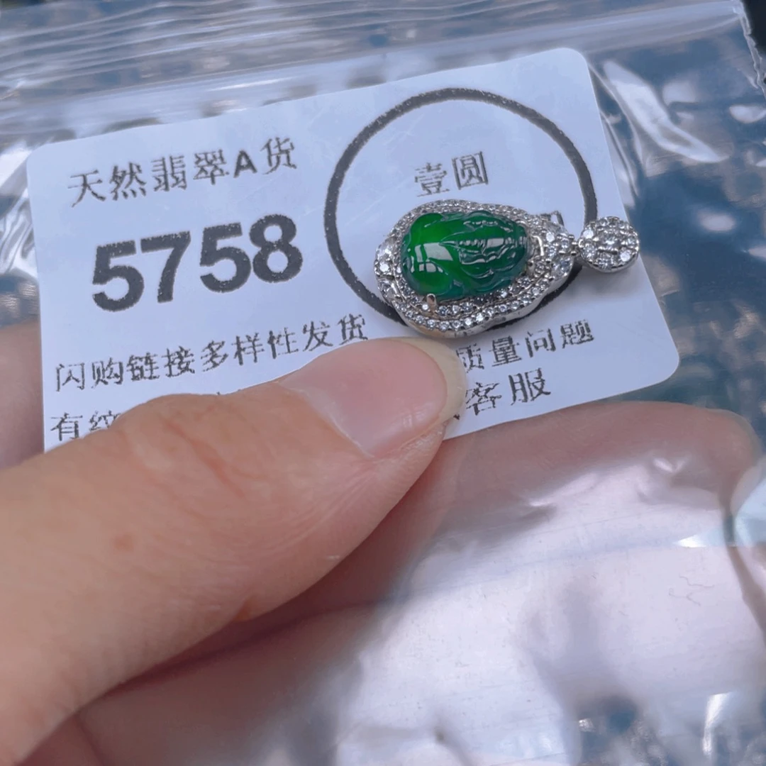 翡翠未镶嵌吊坠(不含链)