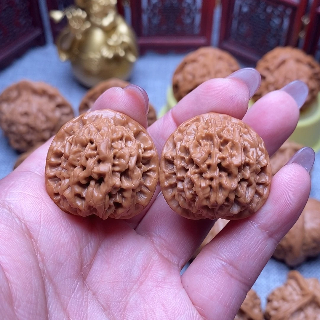 文玩核桃把件心*猪秦闷31