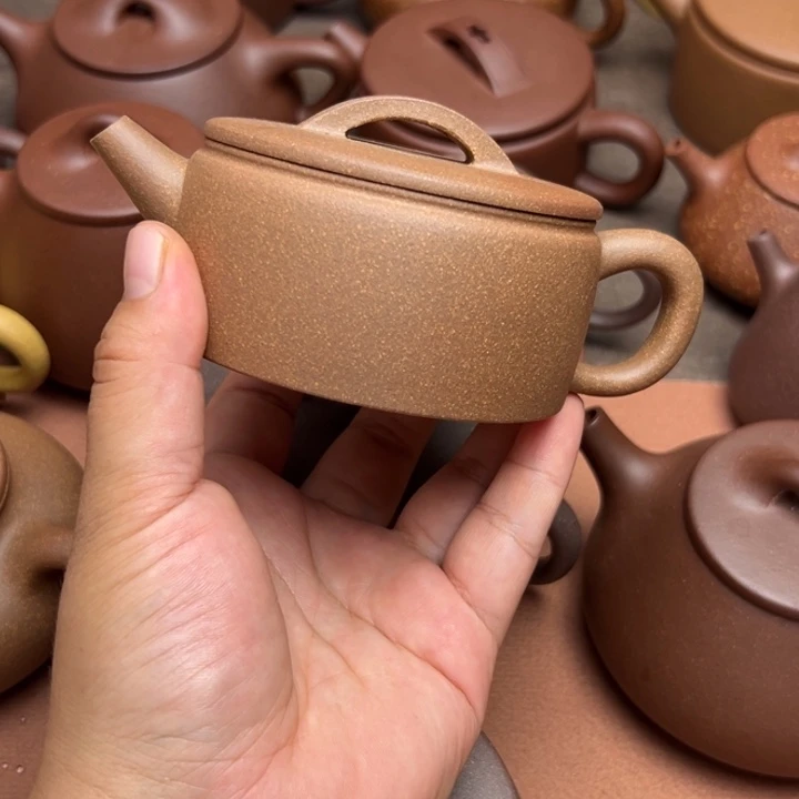 紫砂茶壶黄降坡半手工160cc左右瑕疵不挑