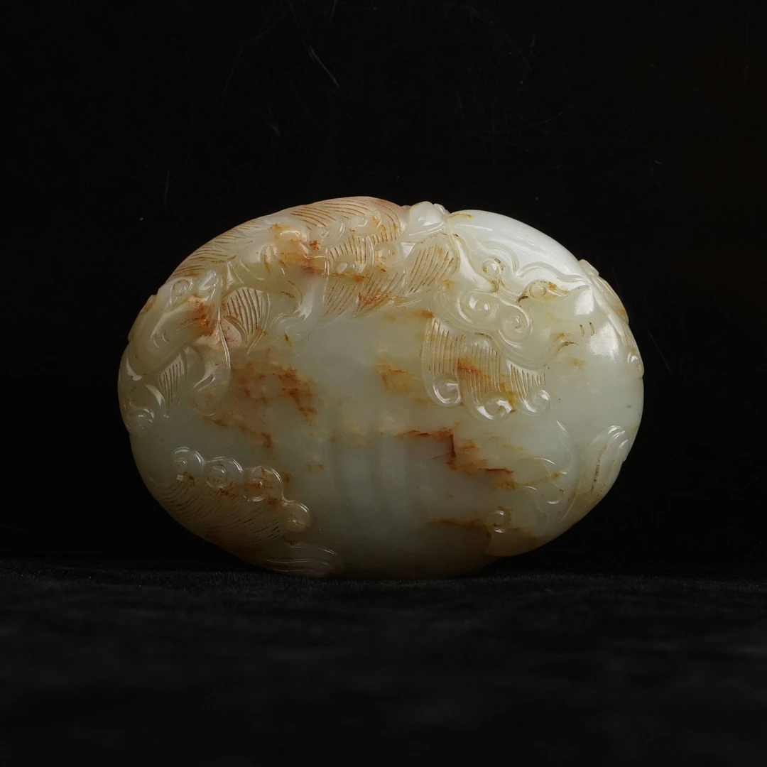 【明】白玉太师少师（长6.8cm宽5cm重117g）QTY541