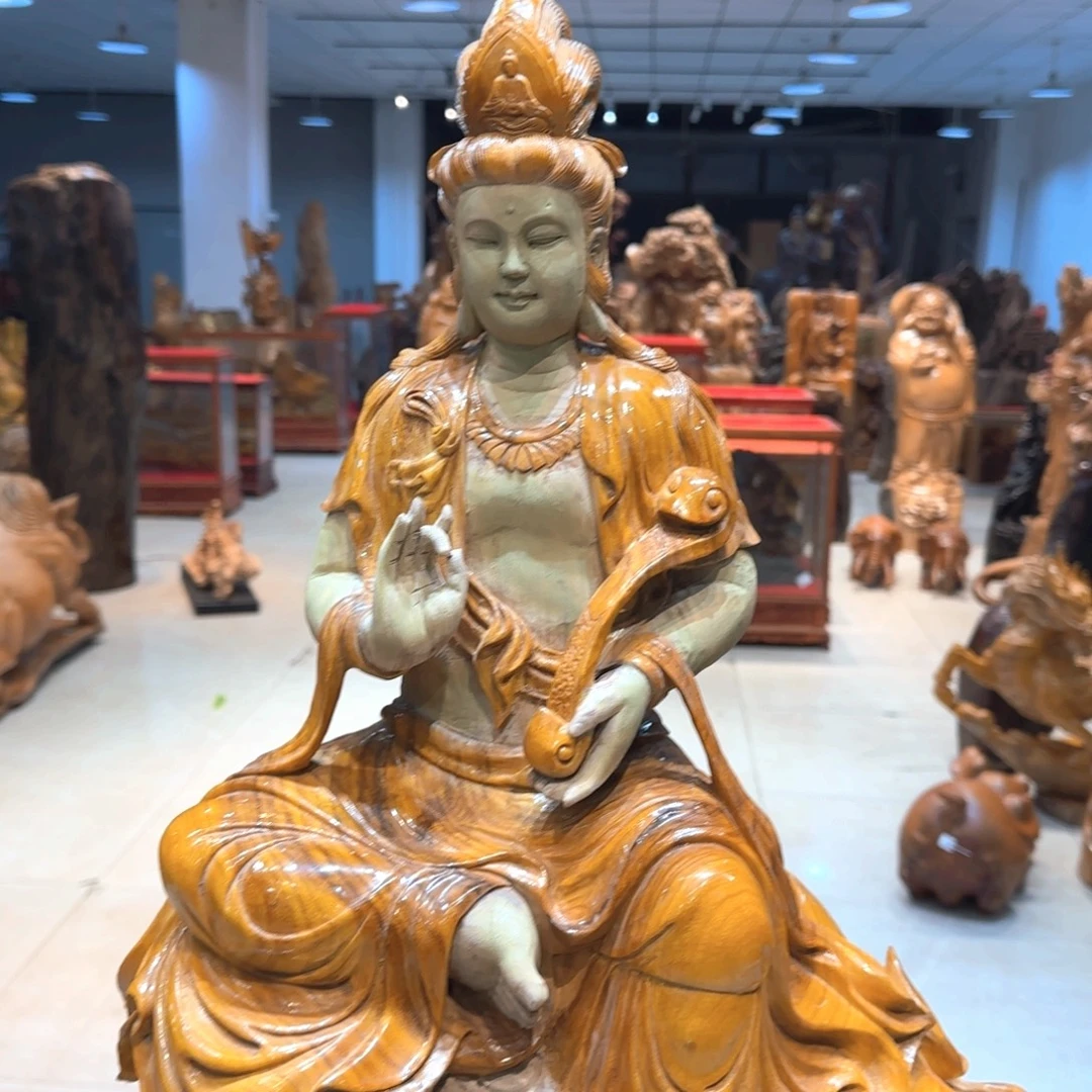 山***信木工艺品摆件金丝楠木