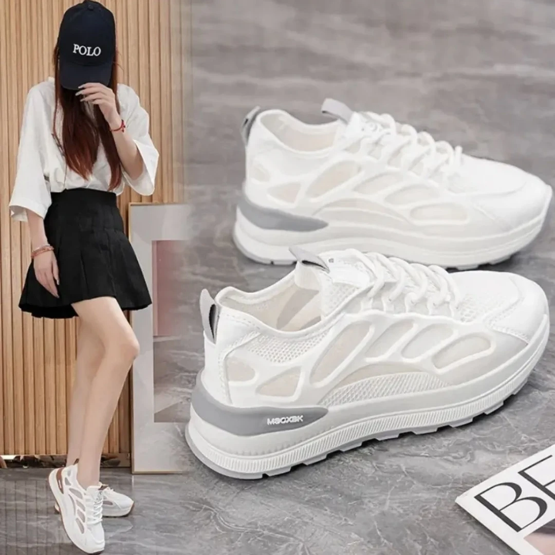 网红百搭学生休闲风夏季透气薄款时尚休闲鞋鞋子老爹鞋欧若动感风