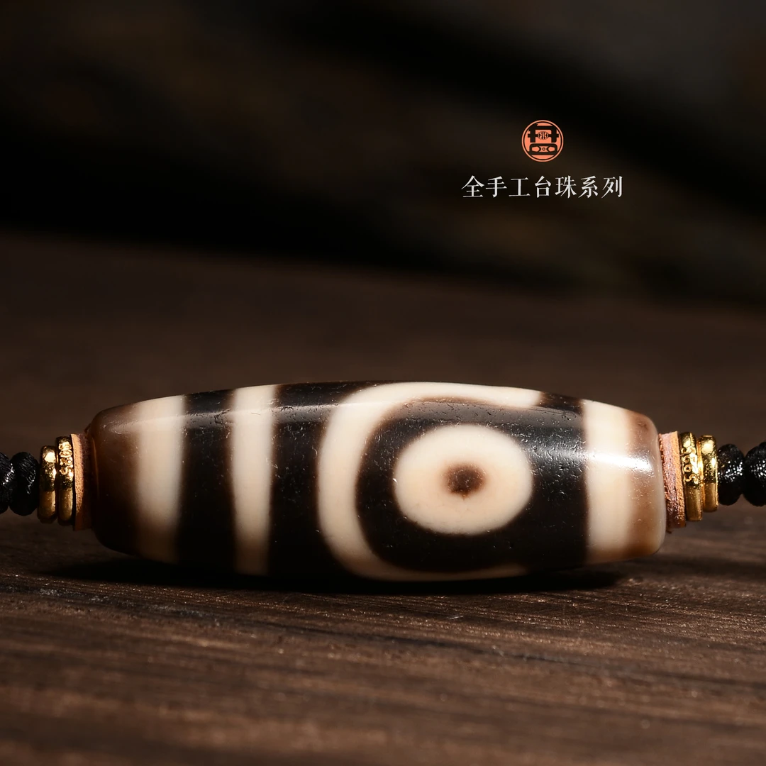 聚缘 K手工定制锁骨链(现代染色缠丝玛瑙如意二眼天珠制品)3425