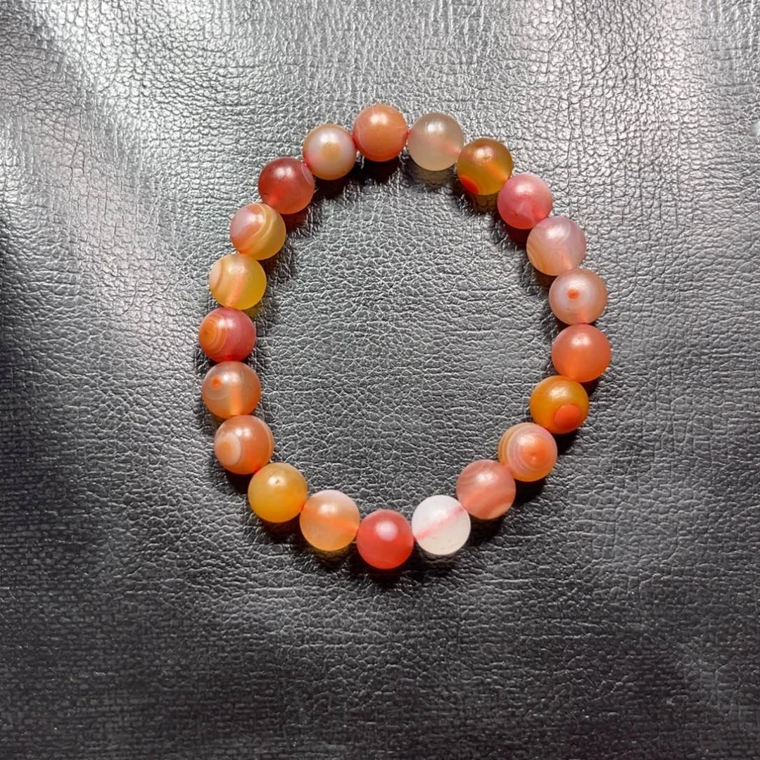 南红玛瑙未镶嵌手串天眼单圈卡9单圈