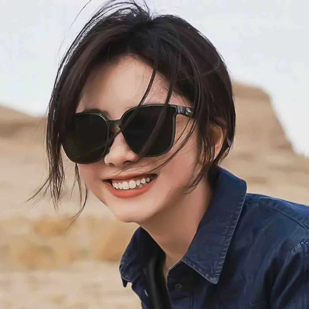 新款G墨镜女太阳镜男女夏防晒紫外线专用开车偏光发箍眼镜