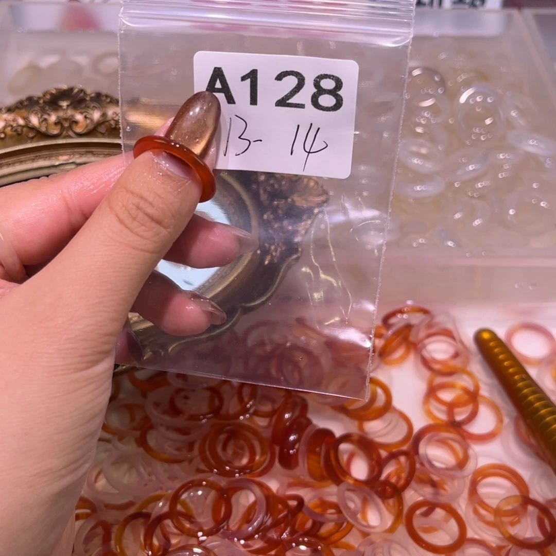 玛瑙/玉髓未镶嵌戒指128