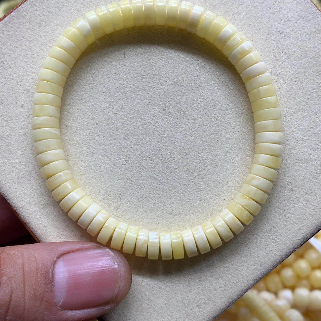 美***哒蜜蜡未镶嵌手链蜜蜡