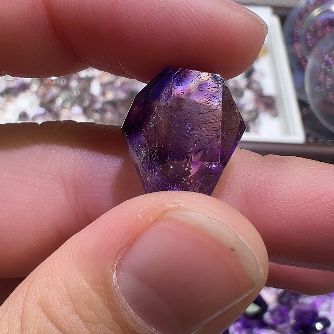 水晶珠宝半成品未镶嵌超七随性打孔损坏不退不换不说打孔直发