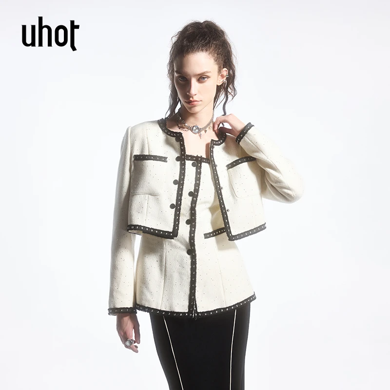 uhot 白色短外套 UWFW1W262