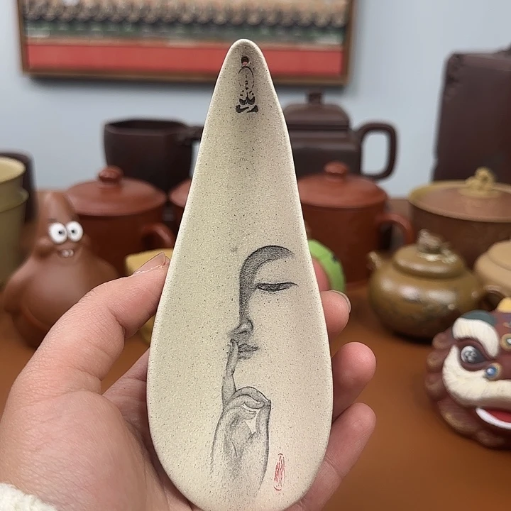 香插茶则宜兴紫砂