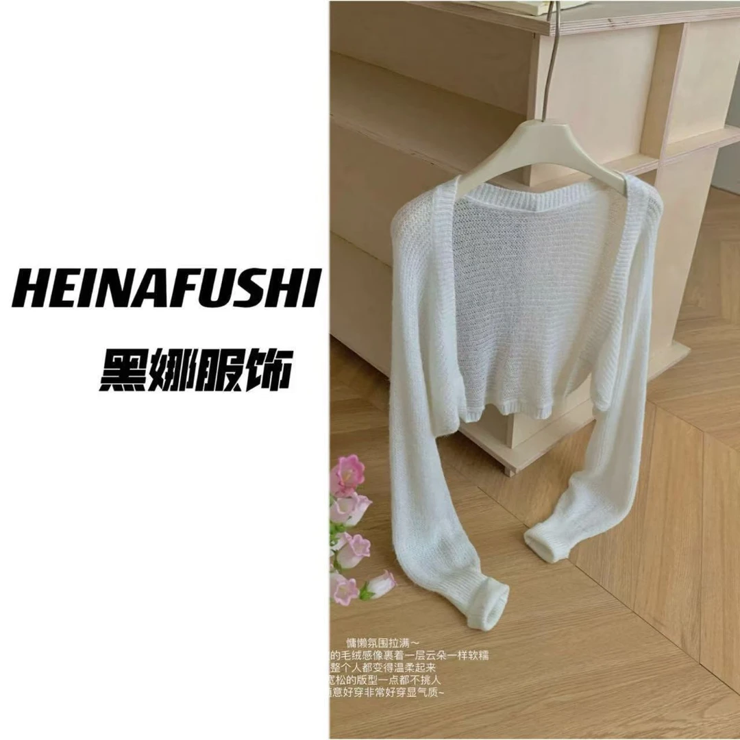 HEINA 慵懒蝙蝠袖防晒衫披肩2711