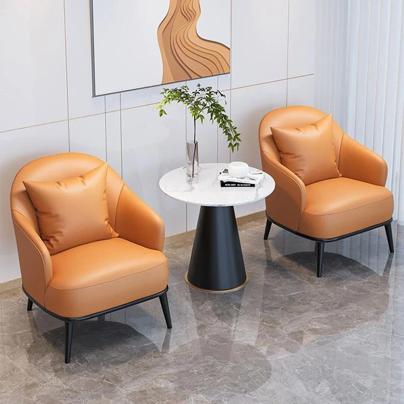 轻奢北欧办公室酒店大厅接待休闲桌椅洽谈客厅组合阳台桌椅咖啡厅