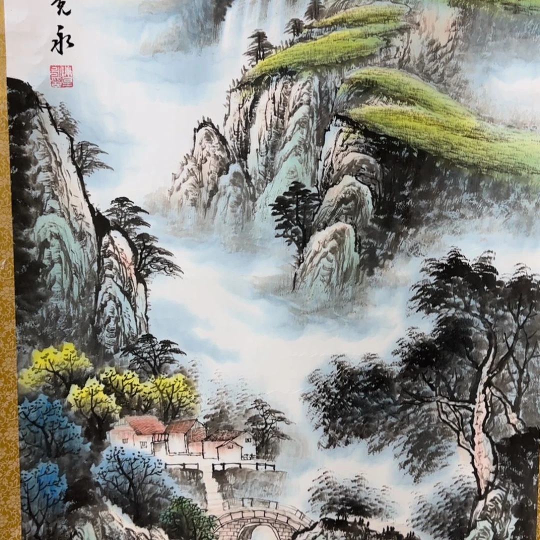 顽***话QA原创山水作品！带证书！限购一单