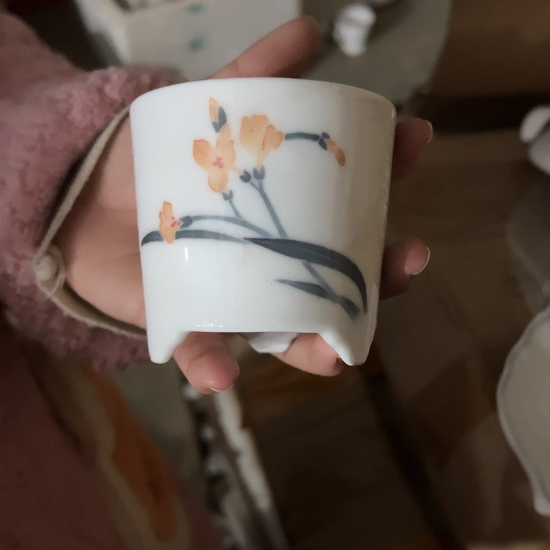 醴陵直播供货基地球泥手绘主人杯微瑕