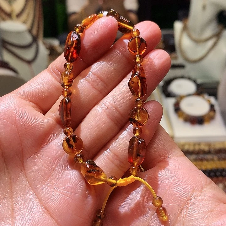 未镶嵌琥珀手串琥珀