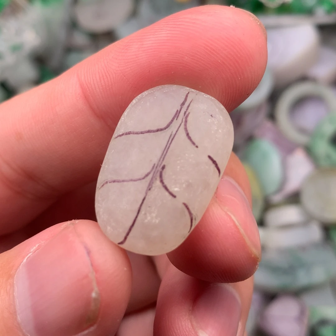 定制翡翠未镶嵌叶子