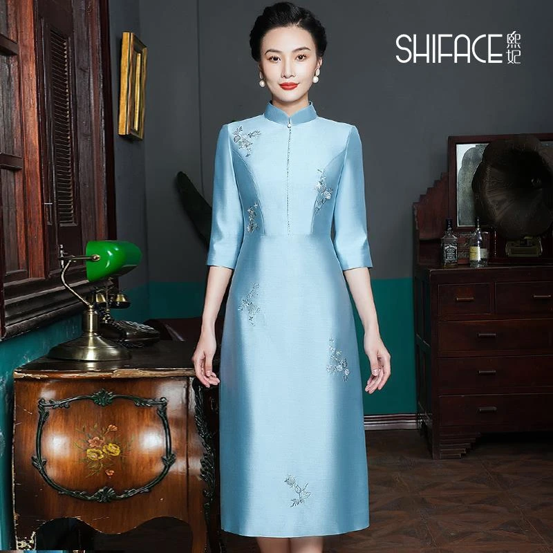 喜婆婆妈妈高贵旗袍礼服2025年轻新款高端婚宴装新中式平时可穿