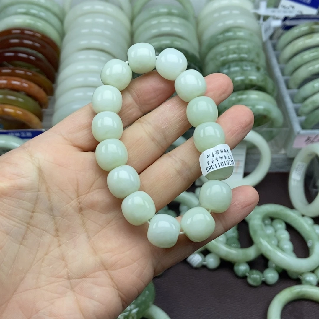 蛇纹石玉未镶嵌手链