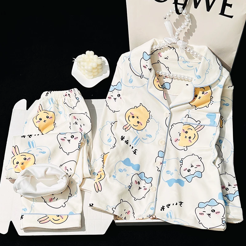 新款儿童睡衣女童秋冬季德绒保暖款中大童加厚学生女孩家居服套装