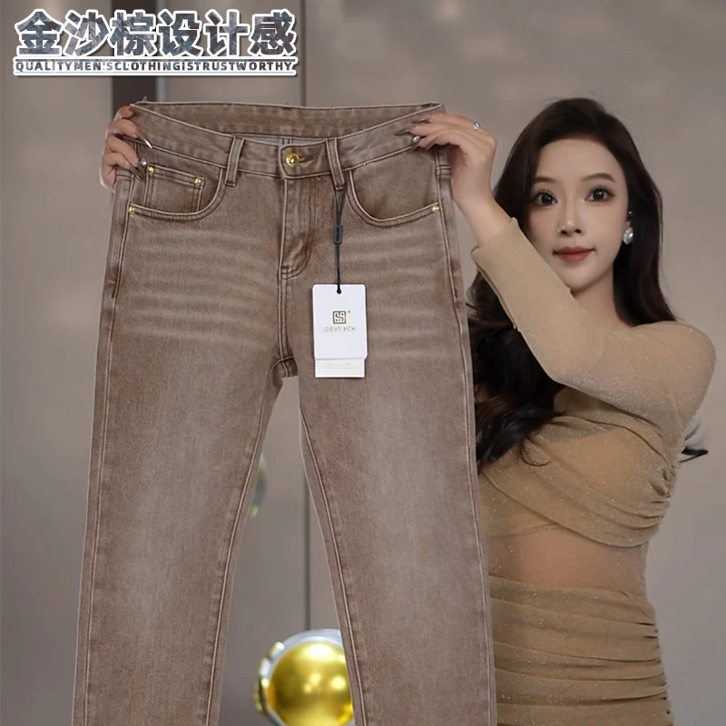 男士牛仔裤直筒秋季新款休闲风百搭轻奢欧式弹力亲肤舒适裤子男款