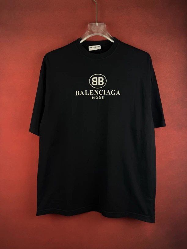 99新 Balenciaga/巴黎世家 双B印花短袖/xs码/N0013