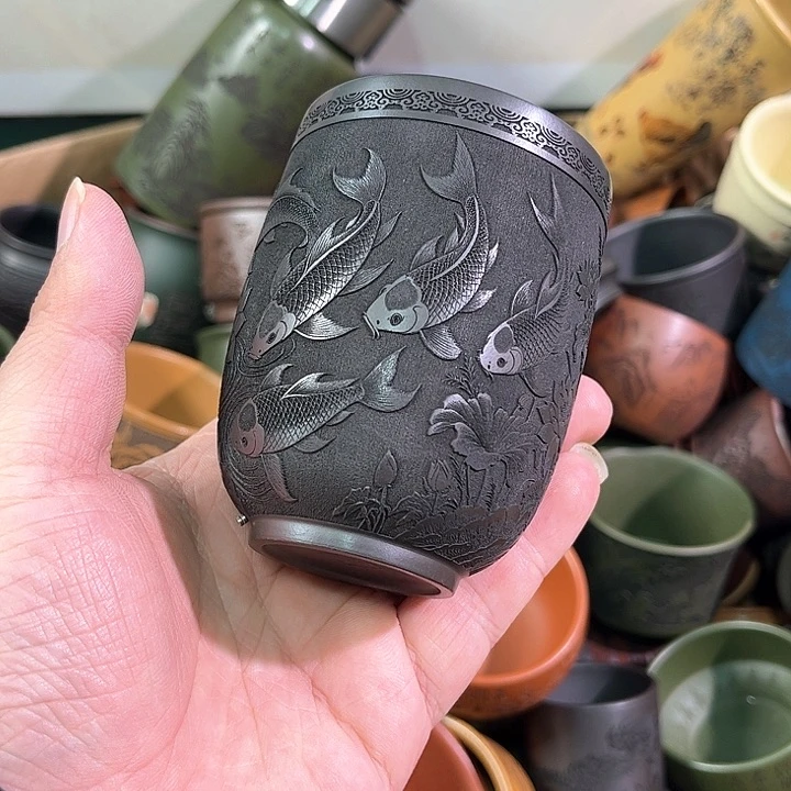 茶杯紫砂全手工紫砂主人杯