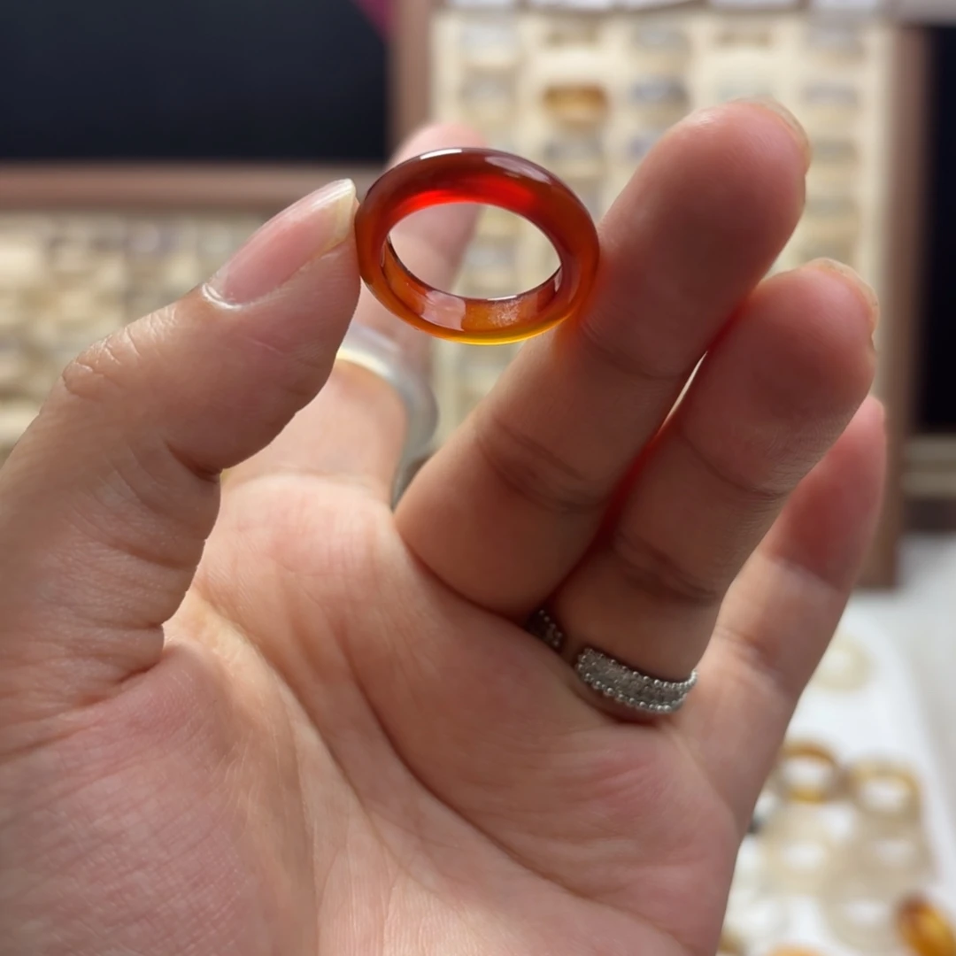 玛瑙/玉髓戒指合金144红港12