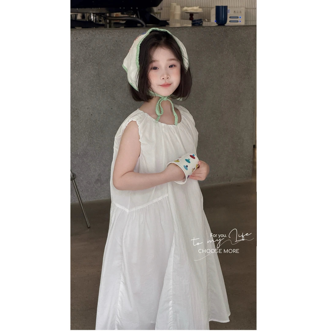 CHOOSE MORE25夏季新款女童空气感软软绵连衣裙