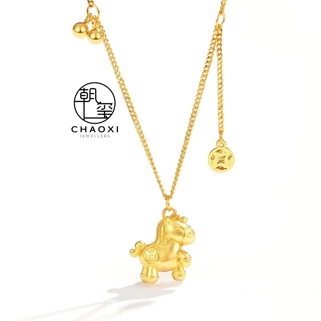 马上钱币时尚项链6453