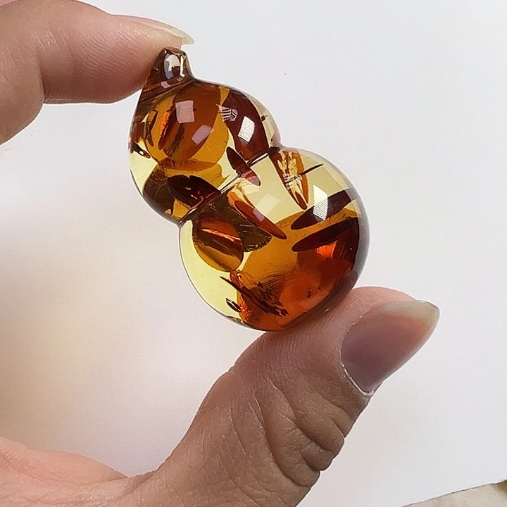 琥珀（花珀）未镶嵌颈饰