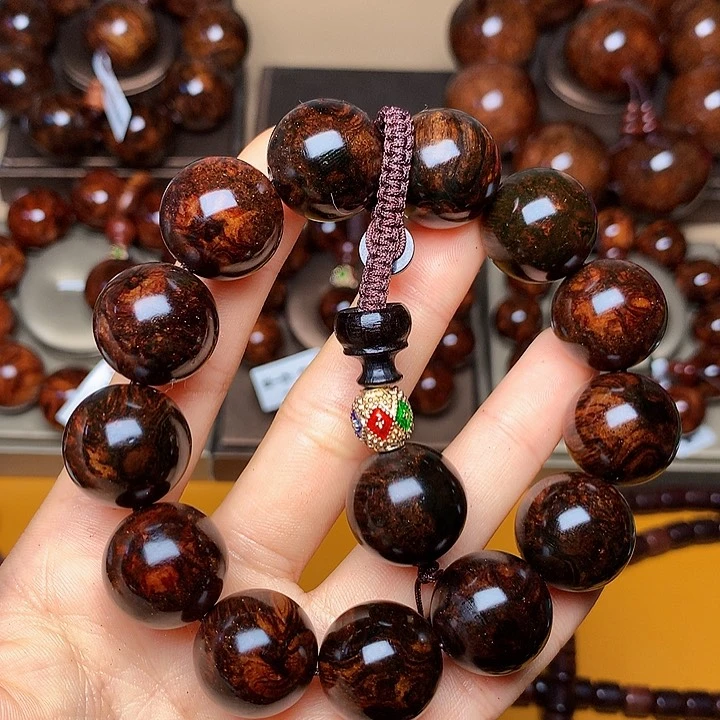 花梨木类手串/手链黄花梨风化料老料土埋料1.8