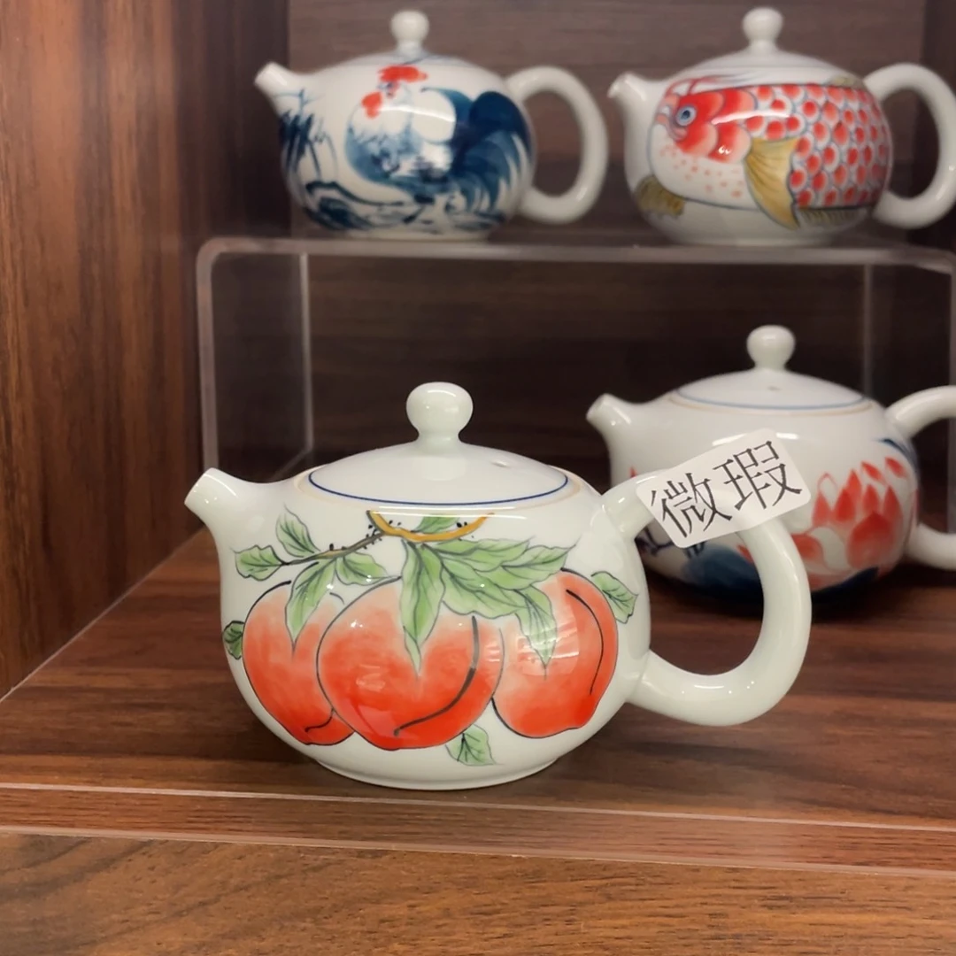 微瑕釉下彩纯手绘