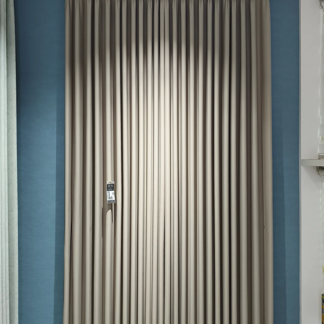 高级感棉麻遮光窗帘➕幻影纱（有二十四个颜色可选下单咨询客服）