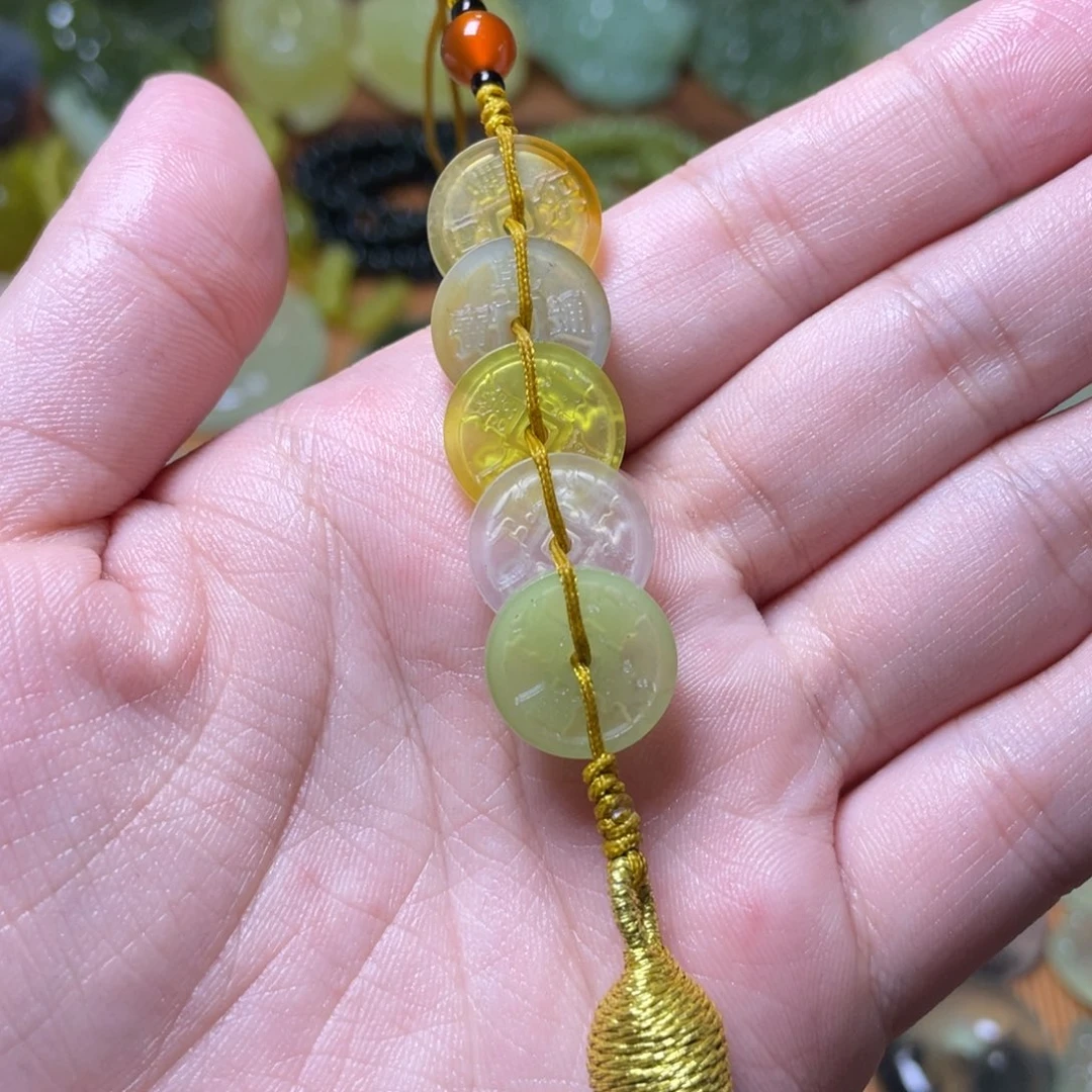 蛇纹石玉未镶嵌包挂琳*