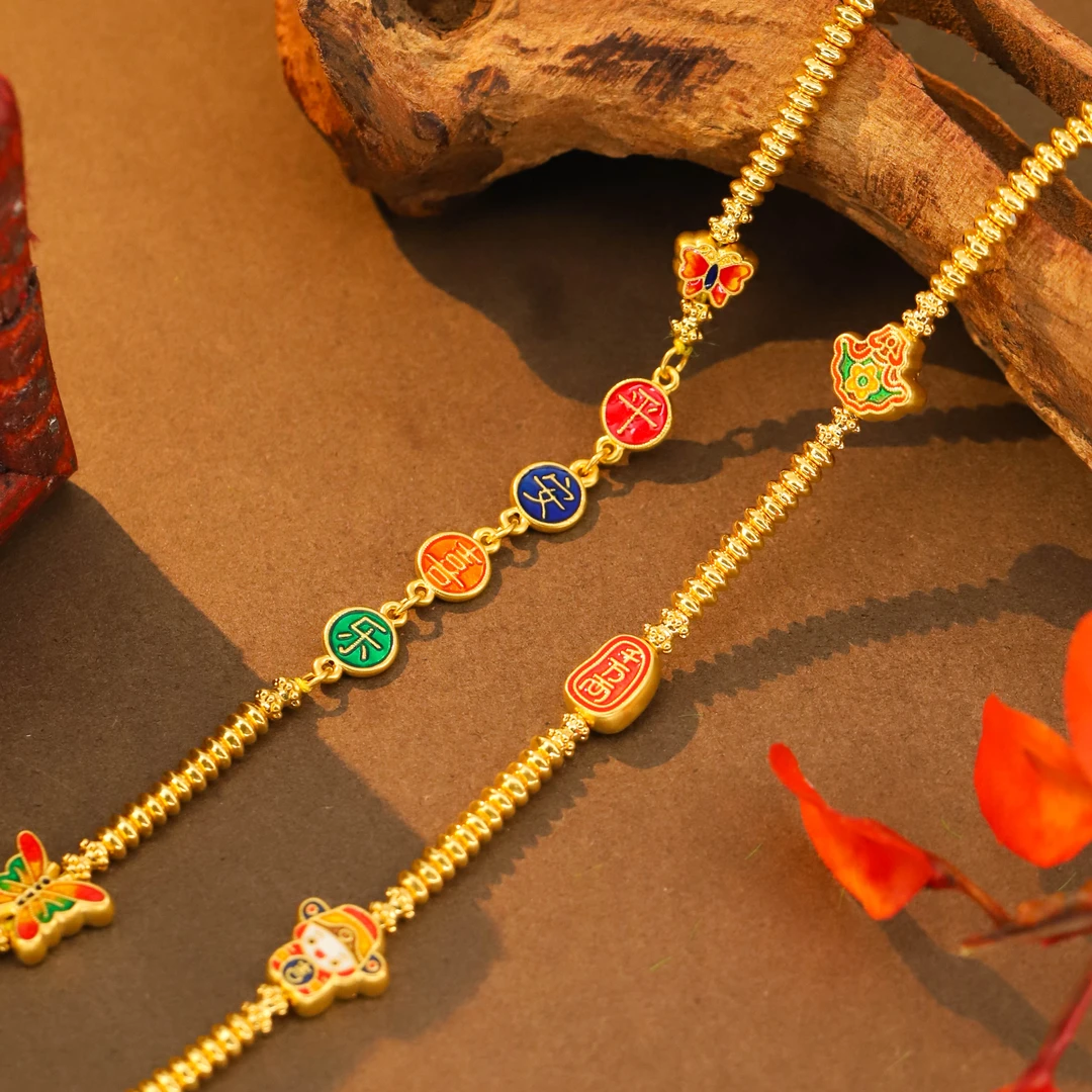 恒宝福【商城推荐】足金999 618好物节财神平安喜乐手工链60cm