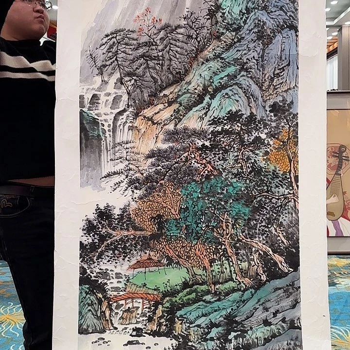 国画苏珊老师展览原作