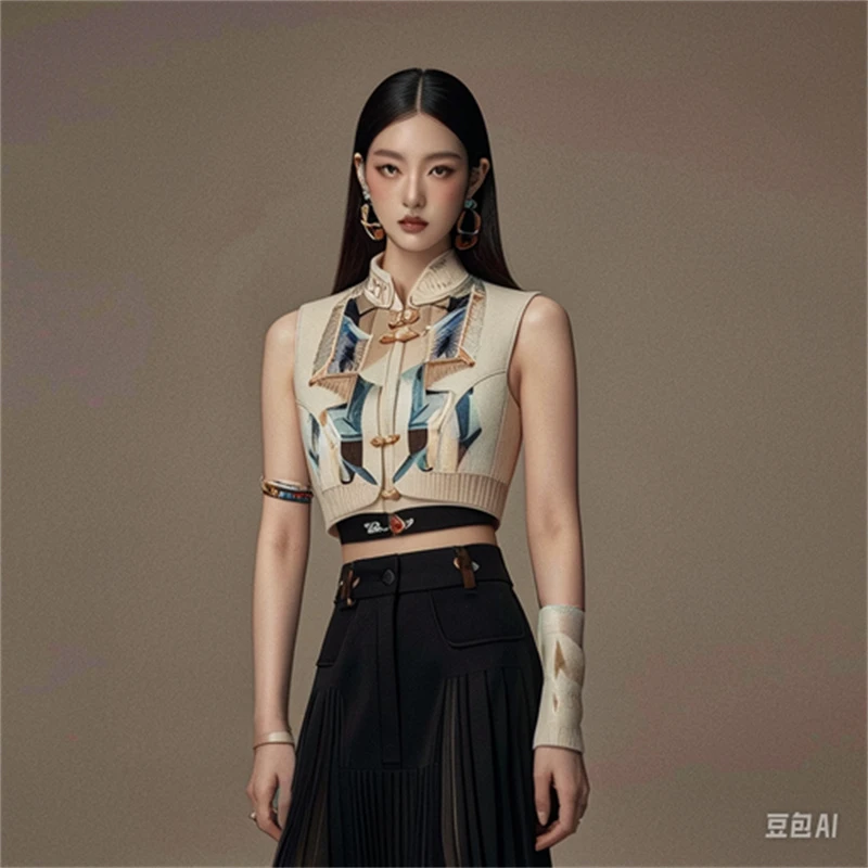 FJ7夏季新款小众时尚设计师百搭短款女装休闲