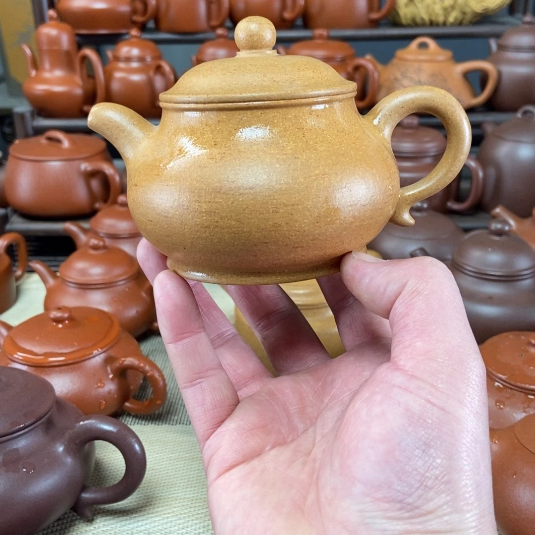 紫砂茶壶原矿黄金段