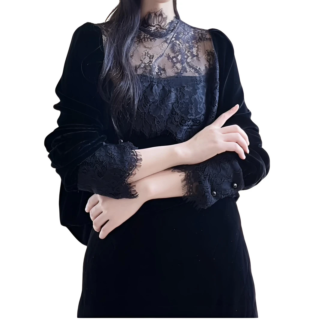 【DY2006】樱美嘉桑蚕丝真丝丝绒时尚优雅打底衬衫上衣