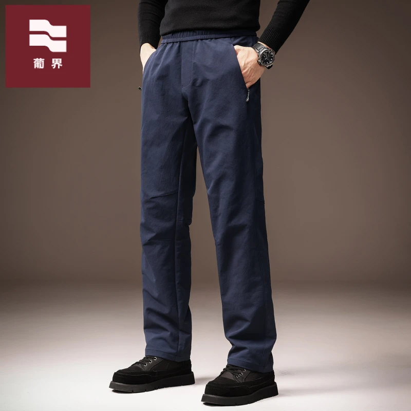 高端户外美式耐磨软壳速干裤男士秋季三防徒步登山工装休闲裤子男