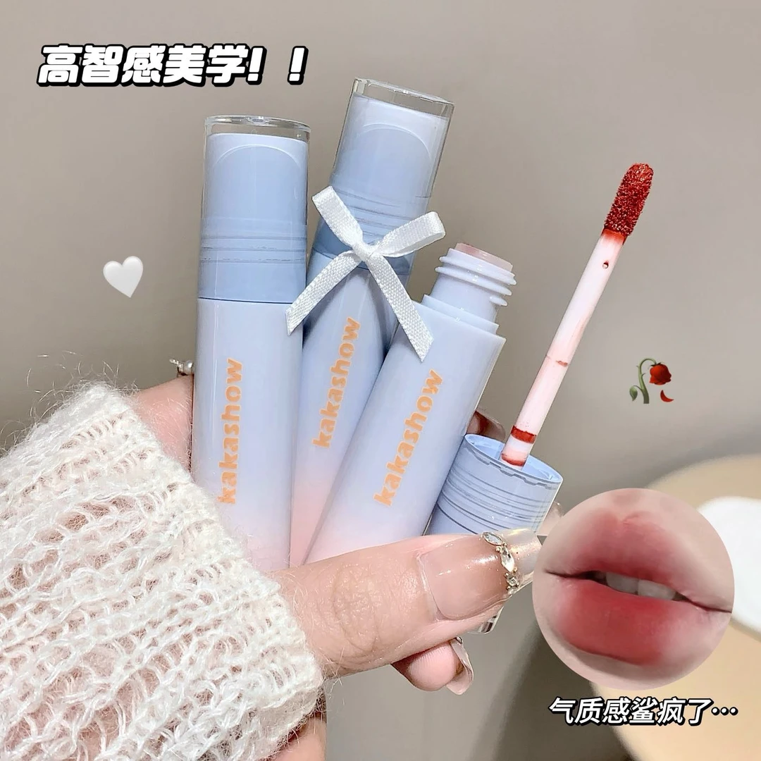 kakashow丝绒哑光唇釉哑光雾面素颜显白嫩妹色学生党平价