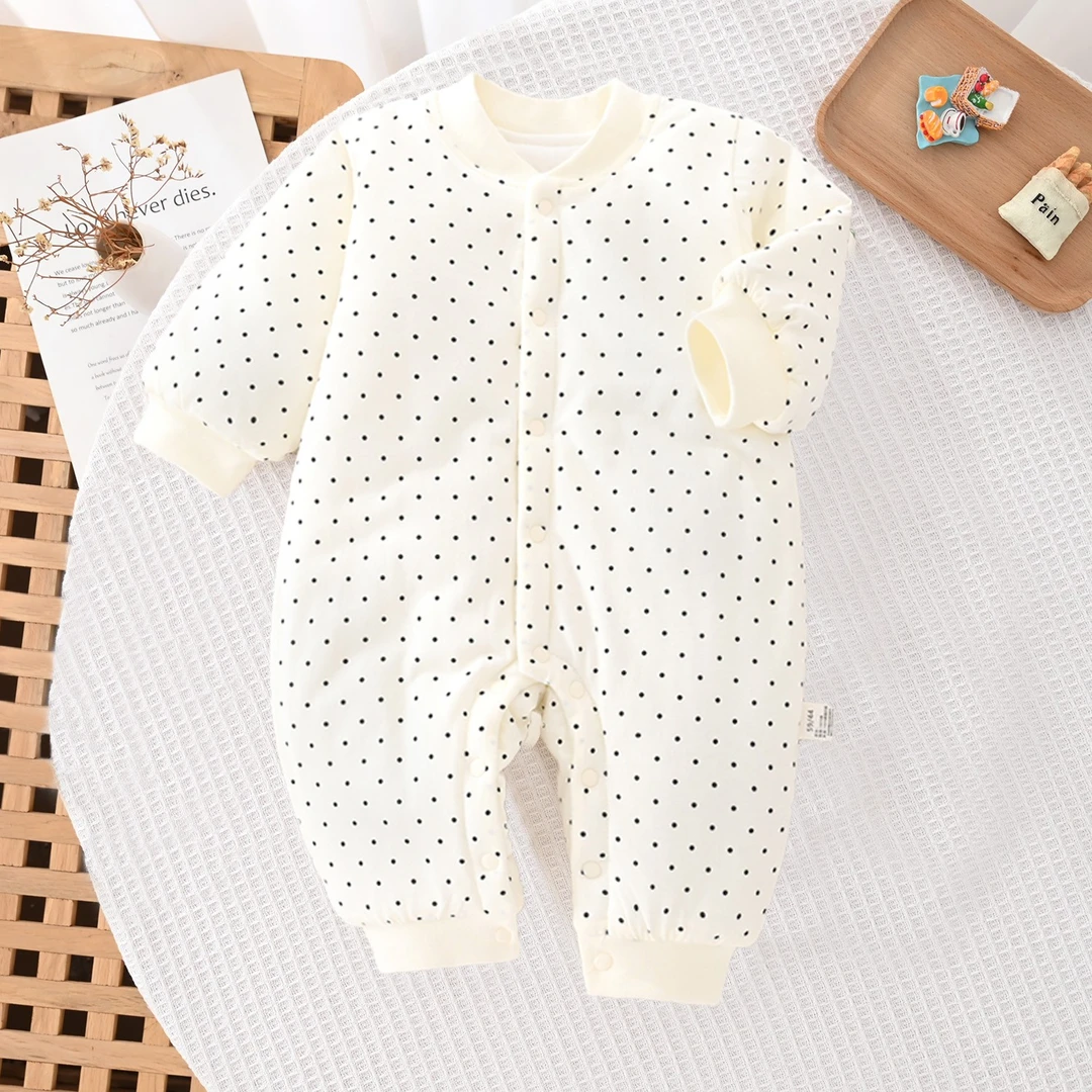 【淇博贝尔】150g新生婴幼宝宝加厚纯棉保暖婴儿衣服秋冬款安阳童装