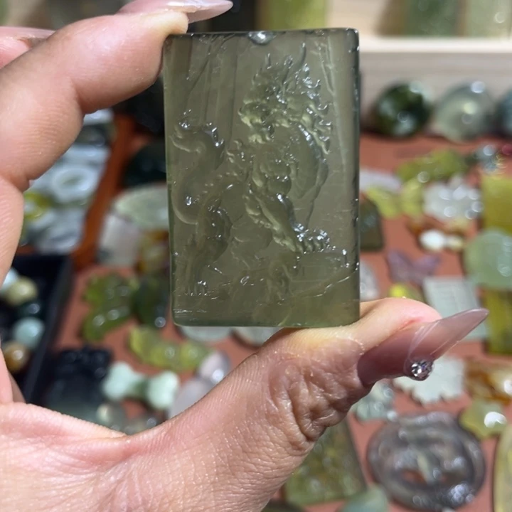 蛇纹石玉合金颈饰