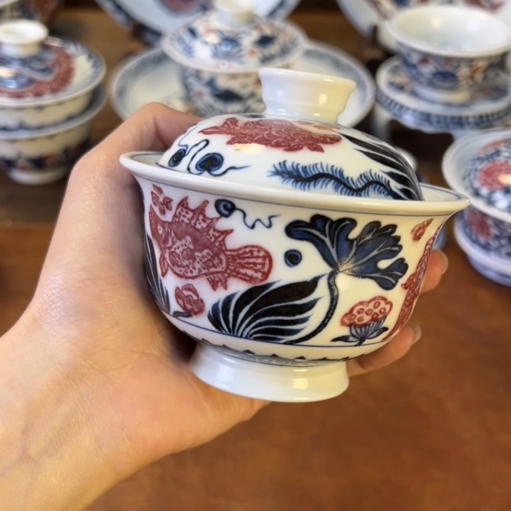 摆件景德镇茶器百宝箱陶瓷