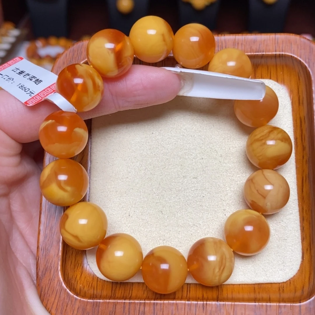 【闪购商品】蜜蜡手链未镶嵌手串