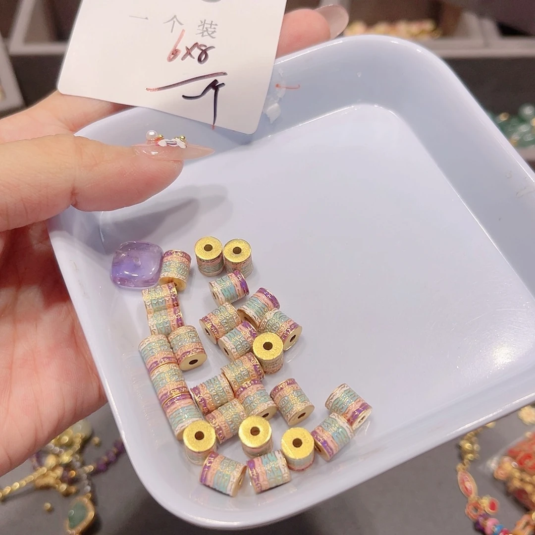 水晶珠宝半成品银S925镀金镶嵌18