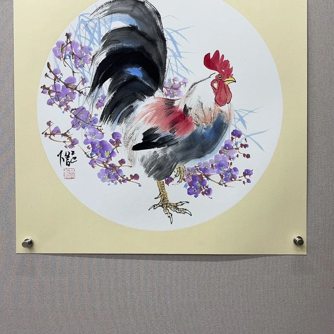 国画艺术家真人手绘