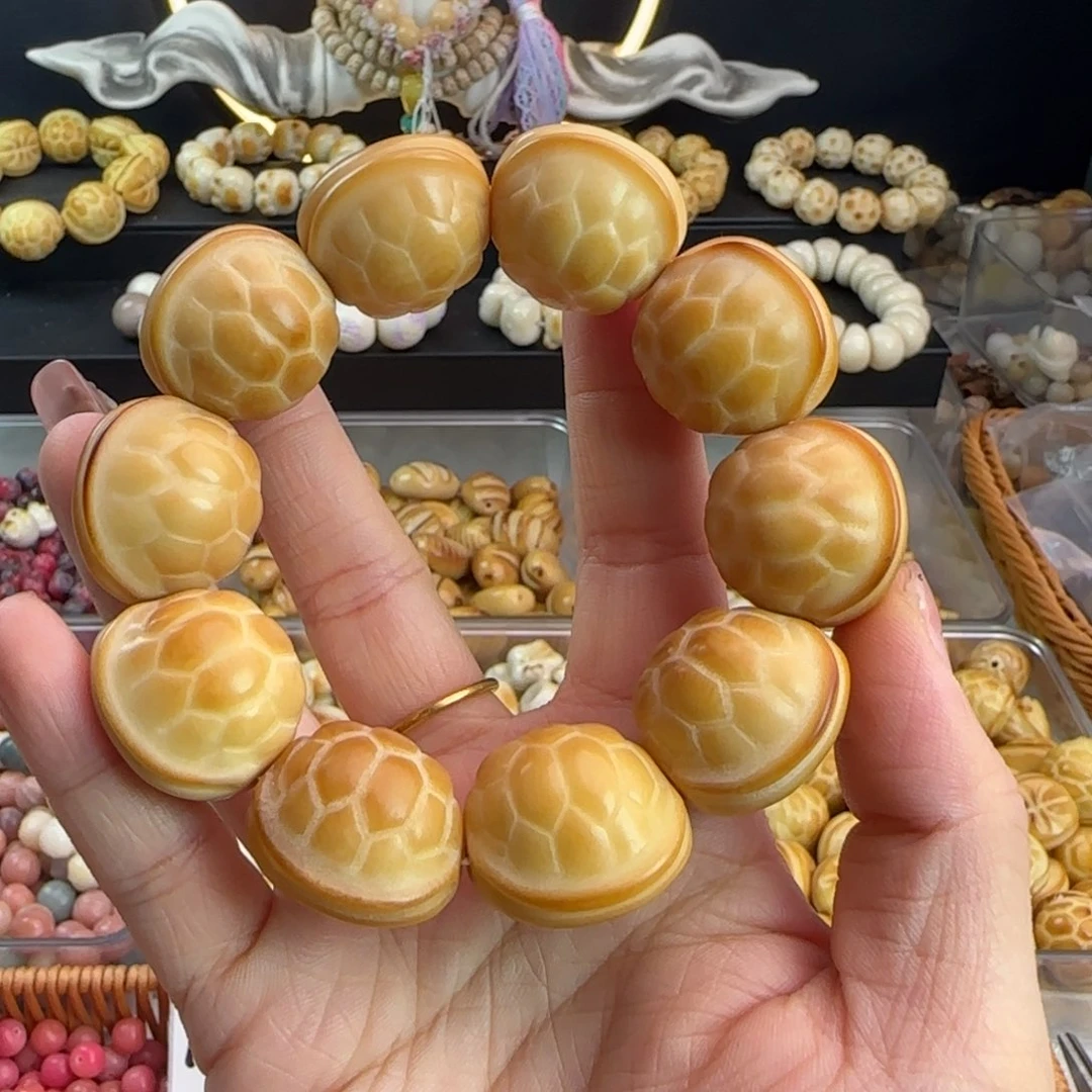 菩提根/象牙果手串通货牙果卡24炭烤富甲1串